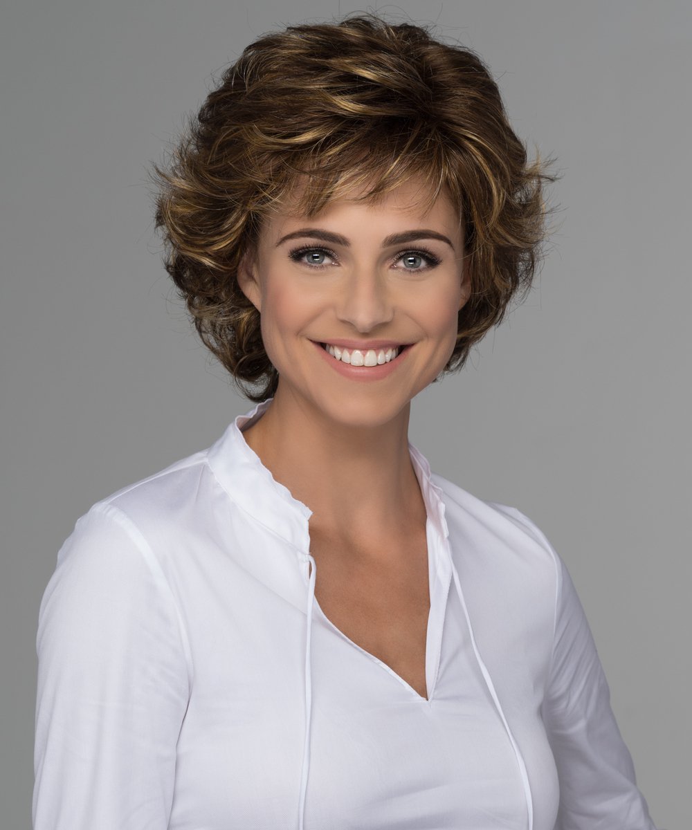 Diana | Pure Stretch Cap® | Synthetische Pruik, Kleur-R14/24 - Donkerblond / Bleek gouden blond mix